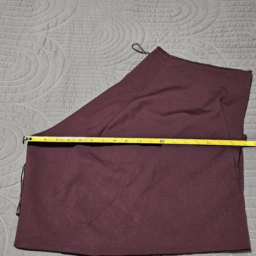 Asymmetric One-Shoulder Top in Deep Burgundy - Picture 3 of 6